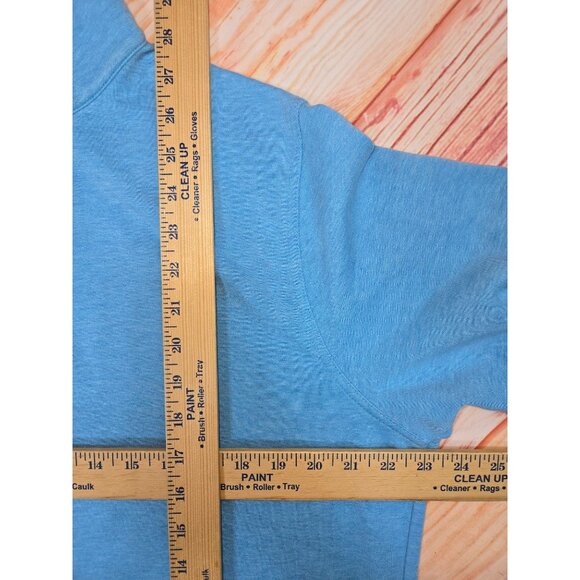 Peter Millar Crown Comfort Blue 1/4 Zip Pullover Large Cotton Blend - Picture 6 of 6